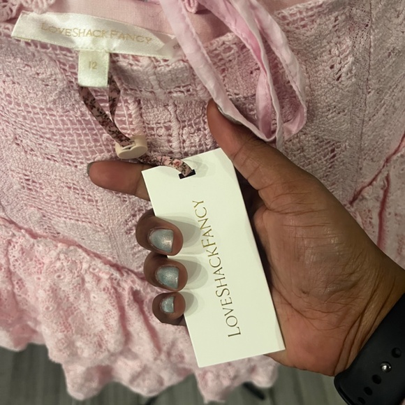 Loveshackfancy Pink Lace Skirt Size 12 - Picture 6 of 6